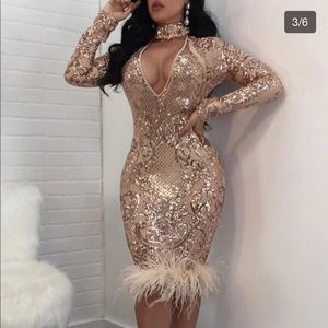 Rosegold dress